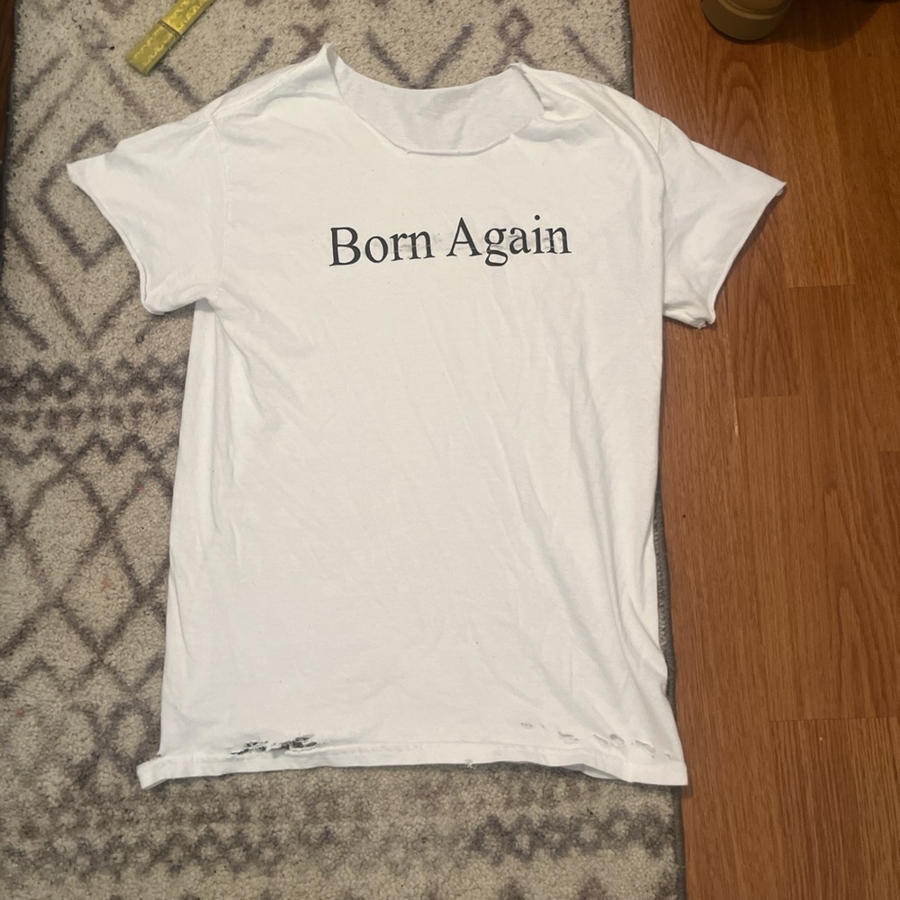 White Börn Again Shirt